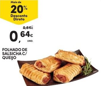 Continente Folhado de Salsicha C/ Queijo promoção