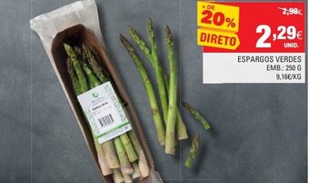 Continente Espargos Verdes 250g promoção