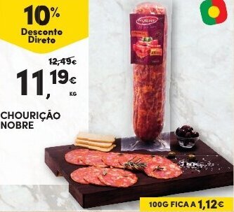 Continente Chourição Nobre promoção