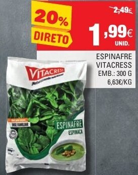 Espinafre Vitacress 300g