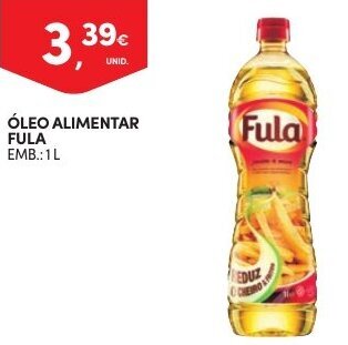 Continente Óleo Alimentar Fula 1L promoção