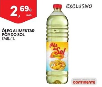 Continente Óleo Alimentar Por do Sol 1L promoção