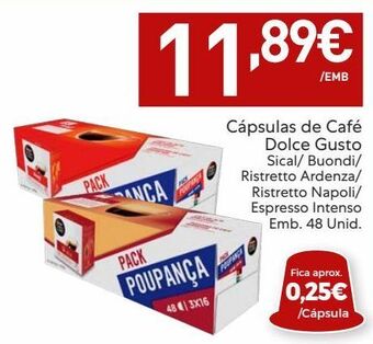 Amanhecer Cápsulas de café dolce gusto promoção