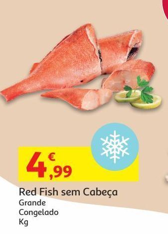 Auchan Red/fish grande congelado:s/cabeça kg promoção