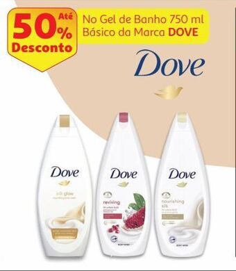 Auchan Gel de banho dove promoção