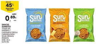 Continente Snacks Sunbites 95g promoção