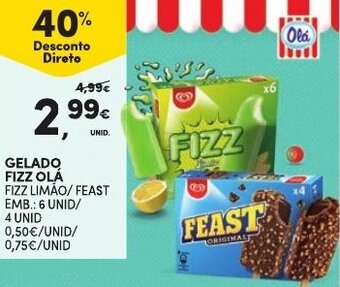 Continente Gelado Fizz Olá 6 Unid/ 4 Unid promoção
