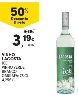 Continente Vinho Lagosta 75cl promoção