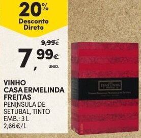 Vinho Casa Ermelinda Freitas 3L