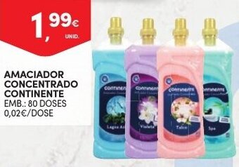 Continente Amaciador Concentrado Continente 80 Doses promoção