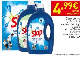 Recheio Detergente líquido skip promoção