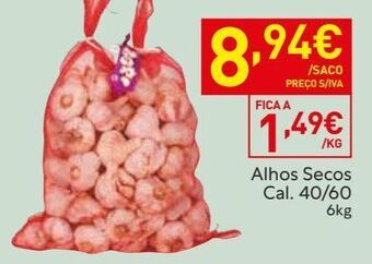 Recheio Alho promoção