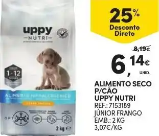 Continente Alimento Seco P/ Cão Uppy Nutri 2kg promoção