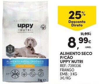 Continente Alimento Seco P/ Cão Uppy Nutri 3kg promoção
