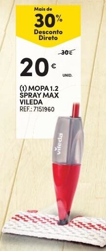 Continente Mopa 1,2 Spray Max Vileda promoção