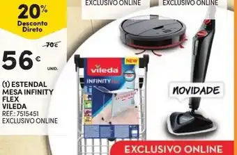 Continente Estendal Mesa Infinity Flex Vileda promoção
