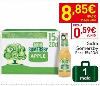 Recheio Sidra somersby promoção