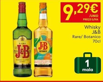 Recheio Uísque j&b promoção