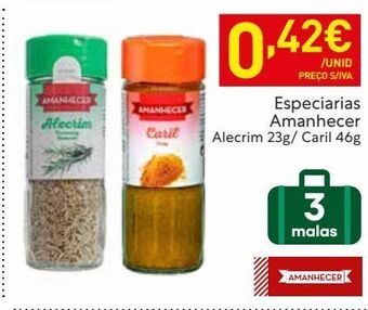 Recheio Especiarias amanhecer promoção