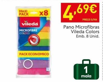 Recheio Pano de microfibra vileda promoção