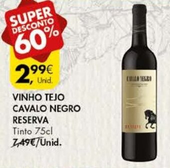 Pingo Doce Vinho Tejo Cavalo Negro Reserva 75cl promoção