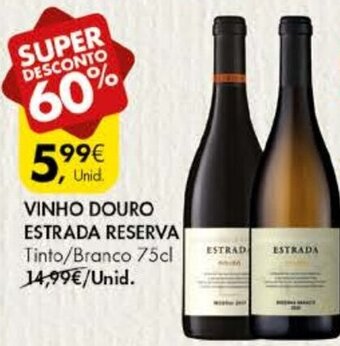 Pingo Doce Vinho Douro Estrada Reserva 75cl promoção