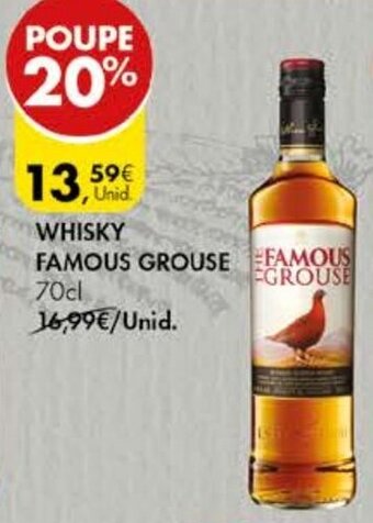 Pingo Doce Whisky Famous Grouse 70cl promoção