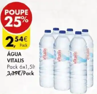 Pingo Doce Água Vitalis 6 x 1,5lt promoção