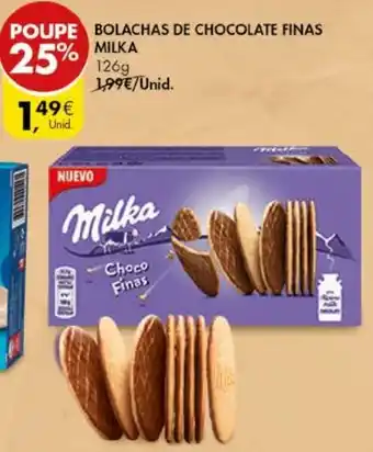 Pingo Doce Bolachas de Chocolate Finas Milka promoção
