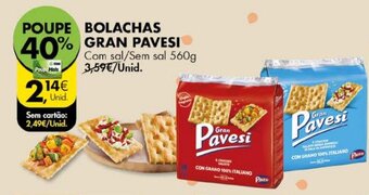 Pingo Doce Bolachas Gran Pavesi 560g promoção