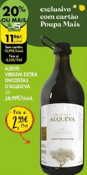 Pingo Doce Azeite Virgem Extra Encostas D'Alqueva 3lt promoção