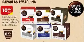 Pingo Doce Nescafé Dolce Gusto Boundi / Sical / Intenso / Barista / Ardenza / Napoli 30 unid. promoção