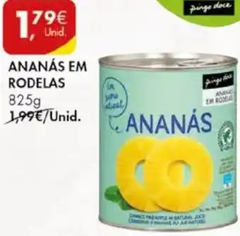 Pingo Doce Ananás em Rodelas 825g promoção