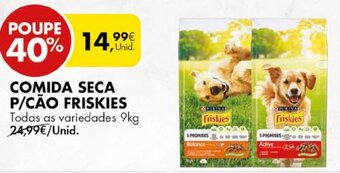 Pingo Doce Comida Seca p/Cão Friskies 9kg promoção