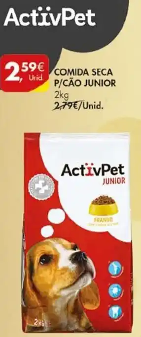 Pingo Doce ActivPet Comida Seca P/Cão Junior 2kg promoção