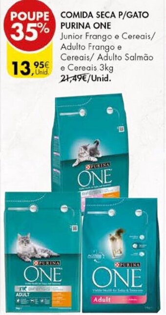 Pingo Doce Comida Seca P/Gato Purina One 3kg promoção
