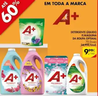 Pingo Doce Detergente Líquido P/Máquina da Roupa Optimal 75 Doses promoção