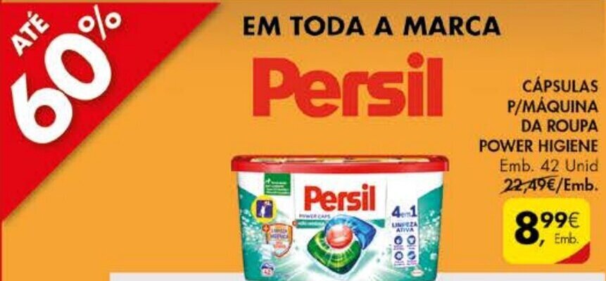 Pingo Doce Cápsulas P/ Máquina da Roupa Power Higiene 42 Unid promoção