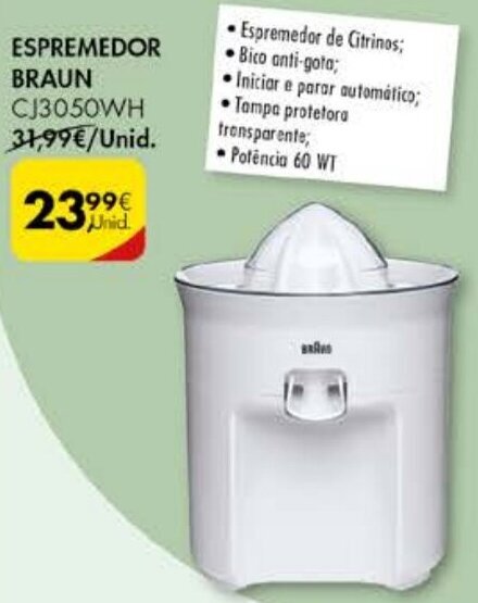 Pingo Doce Espremedor Braun promoção