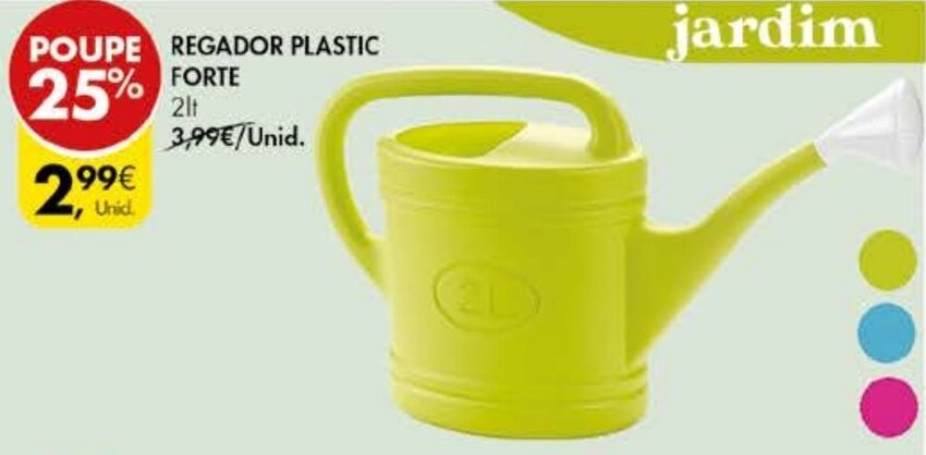 Pingo Doce Jardim Regador Plastic Forte 2lt promoção