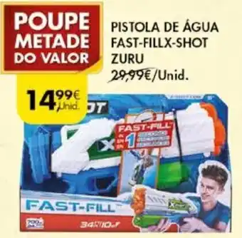 Pingo Doce Pistola de Água Fast-Fillx-shot Zuru promoção