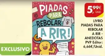 Pingo Doce Livro Piadas para Rebolar A Rir-Anedotas promoção