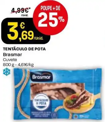 Intermarché Tentáculos de Pota Brasmar Cuvete 800g promoção