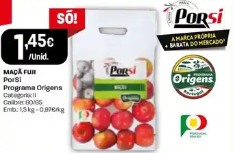 Maçã Fuji PoRsi Programa Origens 60/65 1,5kg