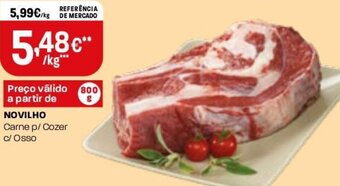 Novilho Carne p/ Cozer c/ Osso 800g