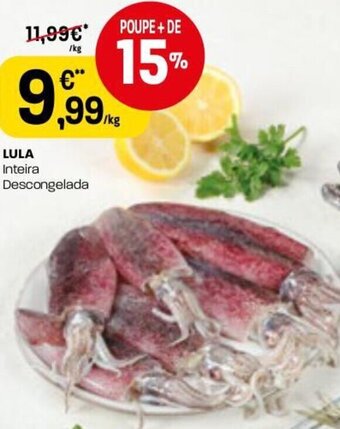 Intermarché Lula Inteira Descongelada promoção