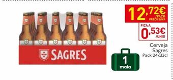 Recheio Cerveja sagres promoção