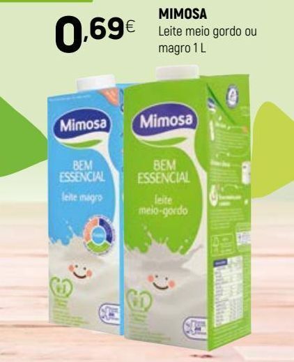 Coviran Leite mimosa promoção