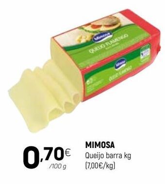 Coviran Queijo de barra mimosa promoção