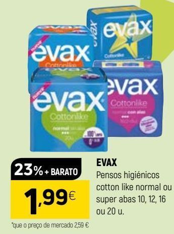 Coviran Absorvente evax promoção